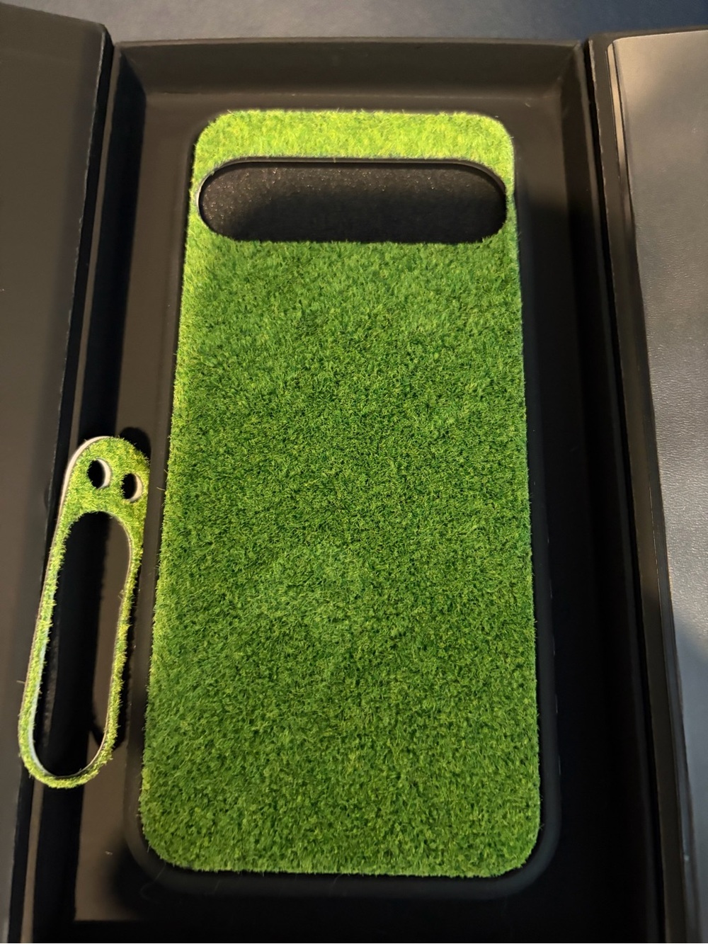 Dbrand Google Pixel 9 Pro XL Green Grass Texture Phone Case with Matching Strap